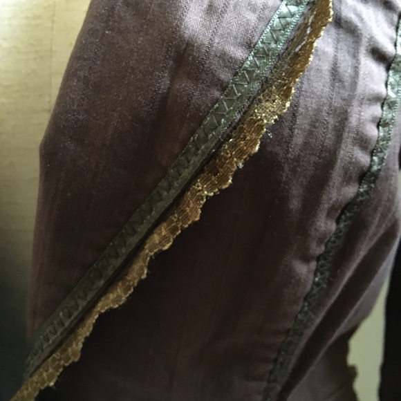 Twenty one brown jacket with cropped sleeves. - Picture 8 of 13